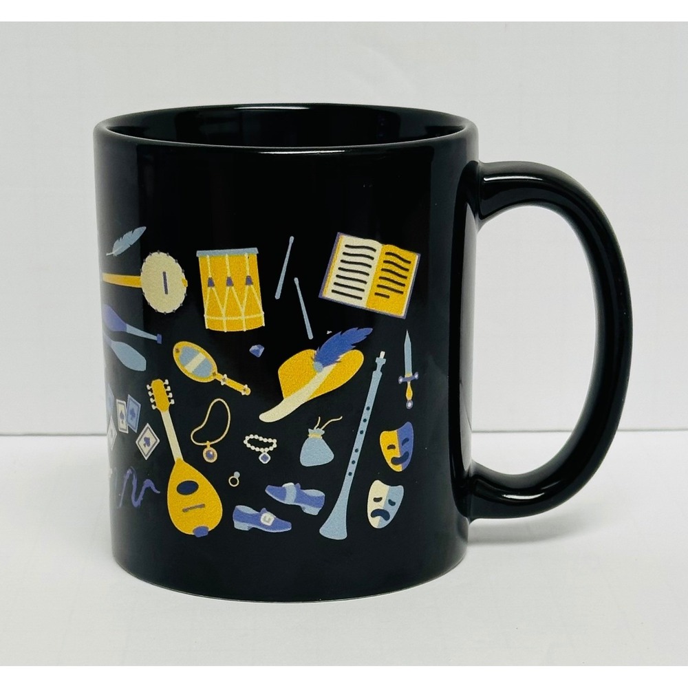 Orca Coatings 12oz Black Blue Arts Instruments Drama Theatre Graphic Coffee Mug